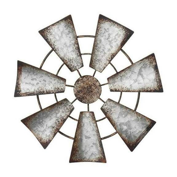 Iron Windmill Wall Decor for Farmhouse Home Metal Wall Art Ornaments Iron Hangings Decoration Unique Design