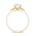 thumbnail image 2 of Rosec Jewels Certified Lab Grown Diamond Engagement Ring with Accent - 8mm - EF-VS Quality - 2 Carat Diamond Ring for Women, 18K Yellow Gold, US 4.00, 2 of 8