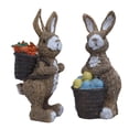 thumbnail image 4 of Set de adornos de resina de conejo de Pascua - Figuritas de primavera caprichosas • Decoración de mesa en ventana • Decoración duradera hecha a mano de Pascua • Estatuas de 2 piezas • Regalo festivo, 4 of 9