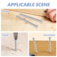 thumbnail image 4 of DECORNIJIA 50 Pcs Vis Cylindriques en Acier Inoxydable Auto-Perçantes pour Installation de Porte et Fenêtre Usage Intérieur, 4 of 5