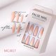thumbnail image 2 of 24pcs Gradient Color Fake Nails Long Flat Head Sweet Style Press On Nails, 2 of 4
