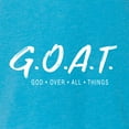 thumbnail image 6 of Wild Bobby Goat God Over All Things Inspirational/Christian Women Tri-Blend Racerback Tank Top, Vintage Turquoise, X-Large, 6 of 6