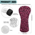 thumbnail image 6 of Yuyamidu Pink Leopard Print Golf Club Head Covers Fashion Driver Headcover Fairway Wood Head Cover Hybrid Headcover, Waterproof PU Leather Golf Head Covers, 6 of 7