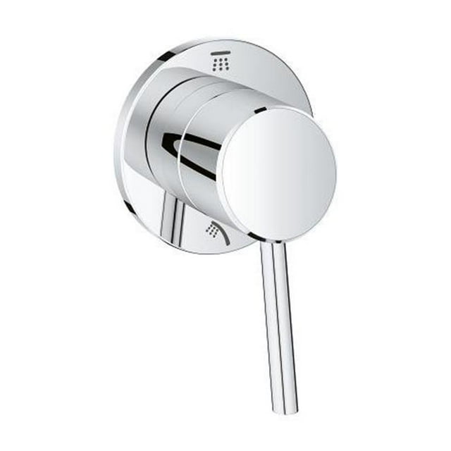 Grohe 29108001 Concretto 2-Way Douche Diverter Trim&44; Chrome Starlight