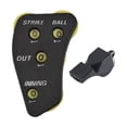 thumbnail image 1 of Béisbol Umpire Clicker Balls Strike Outs Entradas portátiles 4 ruedas con silbato de béisbol Clicker para ejercicio deportivo, 1 of 8