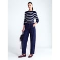 thumbnail image 3 of Free Assembly Women's and Women's Plus Cashmere Cable Knit Sweater with Puff Sleeves, Midweight, Sizes XS-4X, 3 of 5