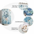 thumbnail image 6 of Crab Waterproof Fabric Shower Curtain, Blue Coastal Starfish Ocean Coral Nautical Shower Curtain for Bathroom Curtains Bathtubs Hotel Washable Shower Curtains with 12 Hooks Stall 54x78in, 6 of 6