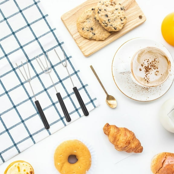 HEMOTON 10pcs Cheese Dipping Forks Chocolate Fondue Tools Cheese Fondue Picks Kitchen Gadgets Cheese Melting Tools Cheese Fondue Tools Candy Dipping Tools