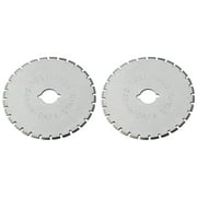 Dafa 45mm Rotary Cutter / Skip Blades, 2 Perforating Rotary Cutter Blades Per Pack
