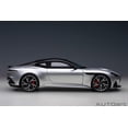 thumbnail image 4 of Aston Martin DBS Superleggera RHD (Right Hand Drive) Lightning Silver Metallic with Carbon Top 1/18 Model Car by Autoart, 4 of 11