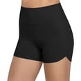 thumbnail image 7 of Olyvenn Women's High Waisted Biker Shorts Curved Hem Yoga Workout Running Fitness Shorts Black XXL, 7 of 7