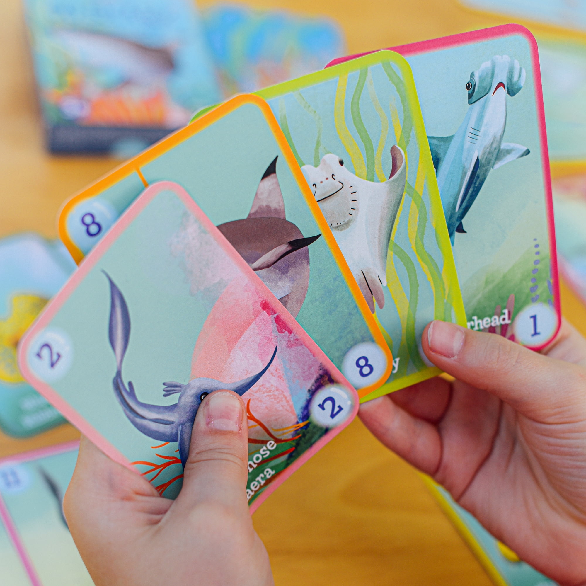eeBoo: Go Shark Go! Playing Card Game - Adaptation To The Classic Card Game, Kids & Family, Preschool Game, Ages 3+