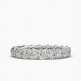thumbnail image 2 of 18k Round Cut Moissanite Trellis Eternity Ring, 2 of 6