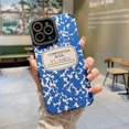 thumbnail image 4 of for iPhone 13 Pro Max Case(6.7 inch),Cute case with Fashion Print Label Design，Soft TPU Shockproof Protective for Women & Girls(Blue), 4 of 8