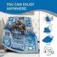 thumbnail image 4 of Football Throw Blanket Football Team Gifts Ideas for Men Women Boys Kids Sport Blanket Sofa Bed Couch Living Room 50"X 60", 4 of 6