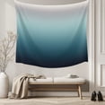 thumbnail image 5 of Grey Turquoise Ombre Tapestry for Bedroom Wall Hanging Tapestry,Teal Modern Geometric Striped Abstract Art Ceiling Backdrop Tapestries Poster Blanket Wall Decor for Teens Room Living Room 39" x 59", 5 of 8