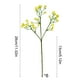 thumbnail image 3 of Arreglo Floral Artificial de Aliento de Bebé Amarillo, Ideal para Decoración Del Hogar y Bodas - 28 Cm - Poliéster - Hojas Verdes Mate | Zmm250531001Ye, 3 of 6