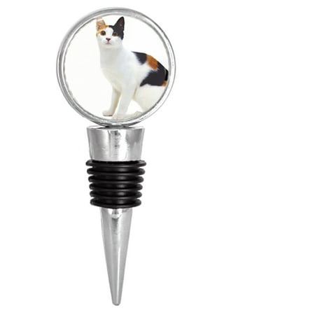 

A Calico Kitten Cat Wine Stopper