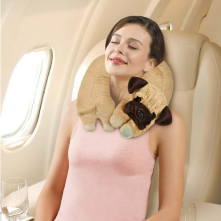 Wholesale Personalized vibration heat travel neck pillow for neck and shoulder  massage resteck massagers for neck and back with heat From m.