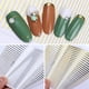 thumbnail image 3 of 1 unidad de pegatinas 3d para uñas a rayas con líneas doradas y plateadas, papel deslizante autoadhesivo con estrella ondulada geométrica y corazón, pegatinas de transferencia de manicura oso de fresa Electrónica, 3 of 5