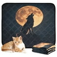 thumbnail image 2 of Qxltty The Legend Of Starving Wolf Cat litter Pads Pet Set of 2 Diaper Mats Center Anti-leakage Layer Absorbent Soft and Comfortable, 2 of 7