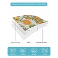 thumbnail image 4 of Full Size Quilt Bedding Set, Orange Lemons Reversible Summer Quilt 3 Pieces, Summer Botanical Farmhouse Vintage Art Rustic Lightweight Bedspreads Coverlets with 2 Pillow Shams for All Seasons, 4 of 5