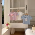 thumbnail image 4 of WENXIAOO T-shirts à Manches Courtes pour Filles Col Ras du Cou T-shirts Graphiques Décontractés T-shirts d'Été pour Filles T-shirts pour Filles 9-10 Ans, 4 of 7