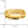 thumbnail image 3 of 14K Yellow Gold Light Comfort Fit Brush Satin Fancy Band (Size 12.5) Made In United States yb103l-12.5, 3 of 5