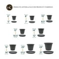 thumbnail image 6 of The HC Companies 7" Round Prima Plastic Plant Saucer - Indoor Outdoor Plant Trays for Pots - 7.09"x7.09"x0.87" in Warm Gray Pack of 4, 6 of 7