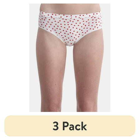 (3 pack) No Boundaries Cotton Hipster Panty  Womens and Womens Plus