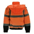 thumbnail image 3 of Men's Class 3 Safety High Visibility Water Resistant Reflective Neon Work Jacket (Tuff-Gard - Neon Orange, XL), 3 of 5