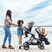 Evenflo Pivot Xpand Modular Travel System with LiteMax™ Infant Car Seat, Sabino Grey