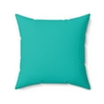 thumbnail image 2 of tan and turquoise southwestern square pillow, living room pillow, bedroom pillow, throw pillow, pillows, accent pillow, 2 of 9