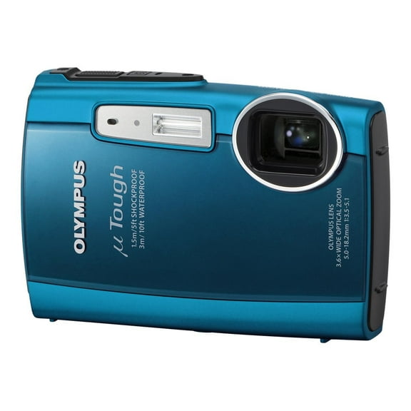 Olympus Stylus Tough 3000 - Digital camera - compact - 12.0 MP - 3.6x optical zoom - flash 1 GB - underwater up to 9.8 ft - blue