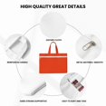 thumbnail image 5 of Easygdp Orange Canvas Document Bag File Bag Handle Business Briefcase Bag A4 File Organizer Organizer Handbag Briefcase, 5 of 8
