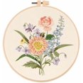 thumbnail image 1 of Yazoeia Beginner Embroidery Kits, Embroidery Starter Kits with Flower Bouquet Patterns, Embroidery Materials Clothes Colored Threads Needles Hoops Instructions S131 One size CJC912-149208, 1 of 9