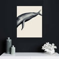thumbnail image 4 of Nawypu  Blue Whale Canvas Paintings Ocean-Themed Canvas Poster Wall Art Decor, 4 of 4