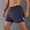 (Casual 53)Dark Blue, variant on DayScoop Mens Fashion Shorts Solid Color Bottoms Summer Casual Sporty Elastic Waist Fitness Training Zippered Pocket Short Pants