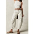 thumbnail image 2 of PUWEI Women's Barrel Jeans Loose Mid Rise Vintage Wide Leg Cropped Denim Pants with Pockets, 2 of 7
