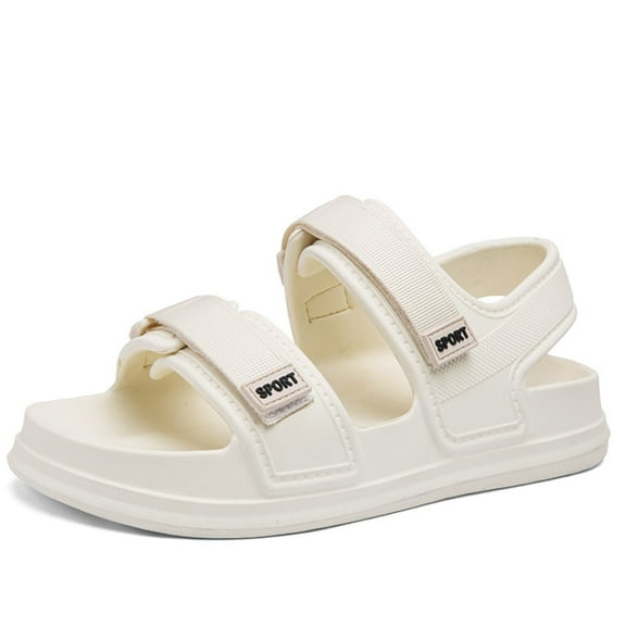 CHICVOMEY Women's Platform Sandals with Velcro Straps Lightweight Slip-Resistant Waterproof Beach Sandals for Women & Men Sport Sandals for Outdoor Walking