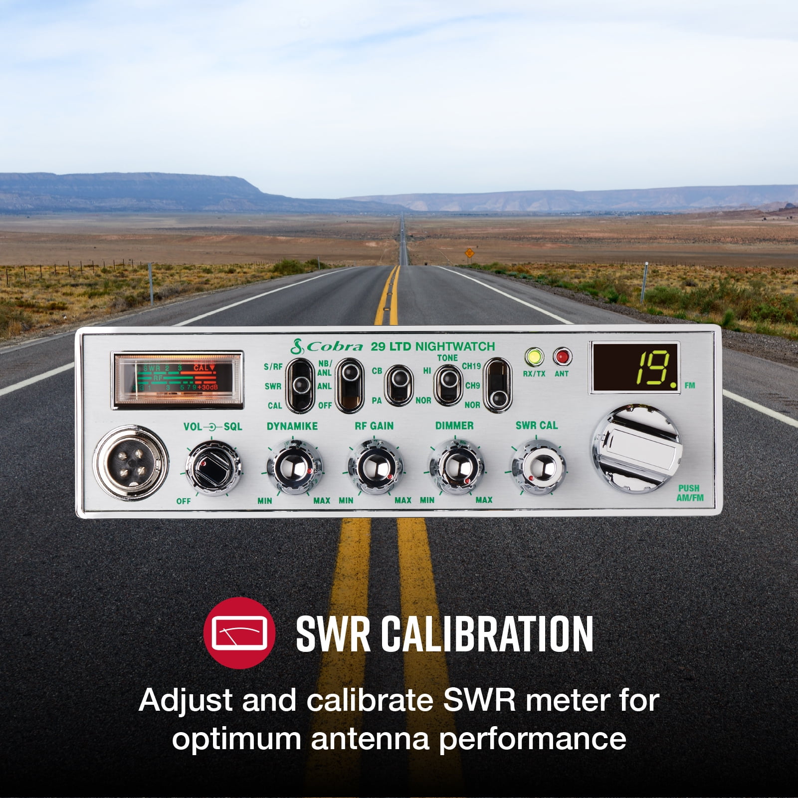 Cobra 29 LTD NW AM/FM Professional CB Radio, 40 Channels, 4 Watts, Instant Channel 9, SWR Calibration, Nightwatch Illumination - Walmart.com Cobra 29 LTD NW AM/FM Professional CB Radio, 40 Channels, 4 Watts, Instant Channel 9, SWR Calibration, Nightwatch Illumination - Walmart.com