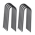 thumbnail image 2 of 8pcs estacas de trampolín estacas de viento de trampolín de metal para toldos de balanceo de Negro, 2 of 8
