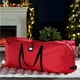 thumbnail image 2 of Greeniant Bolsa de almacenamiento de árbol de Navidad, contenedor de diseño de gran apertura, organizador de tela Oxford de gran capacidad para Mochilas de mochilero Rojo 122*34*51 Greeniant OD028706-03, 2 of 6
