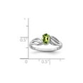 thumbnail image 2 of Gem & Harmony 1/2 Carat (Ctw) Peridot Ring in Sterling Silver for Women, 2 of 5