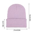 thumbnail image 4 of Minnieouse Gorros Beanie Gorros de punto Unisex Skullcap manga hilo multifuncional a prueba de viento accesorios para el cabello para deportes al aire libre Sombreros Púrpura claro Minnieouse AP010147-23, 4 of 5