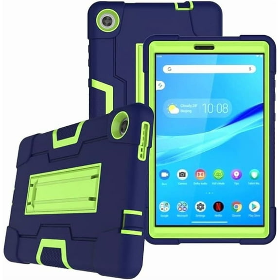 Mignova for Lenovo Tab M8 Gen 3 2022 Model Tab Case for Lenovo Smart Tab M8 / Smart Tab M8 TB-8505F 8505X 8505FS Case Soft Silicone Hard Back Shell Kids Friendly Cover Built in Kickstand (Navy Green)
