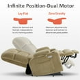 thumbnail image 5 of Oversized 27.2" Seat Width Dual Motor Power Recliner Lift Chair with Vibration and Heat for Height 5'3"-5'9", Infinite Position, 5 of 10