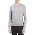 thumbnail image 1 of Calvin Klein Mens Knit Pullover Sweater, Grey, X-Large, 1 of 1