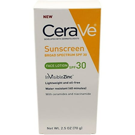 4 Pack - CeraVe Moisturizers, Face Lotion SPF 30, 2.5 Oz Each