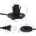 thumbnail image 2 of Kit de cable para lámpara de sal Wuluretoos 110V con dimmer, 1,5 m, 6 focos, 2 of 7